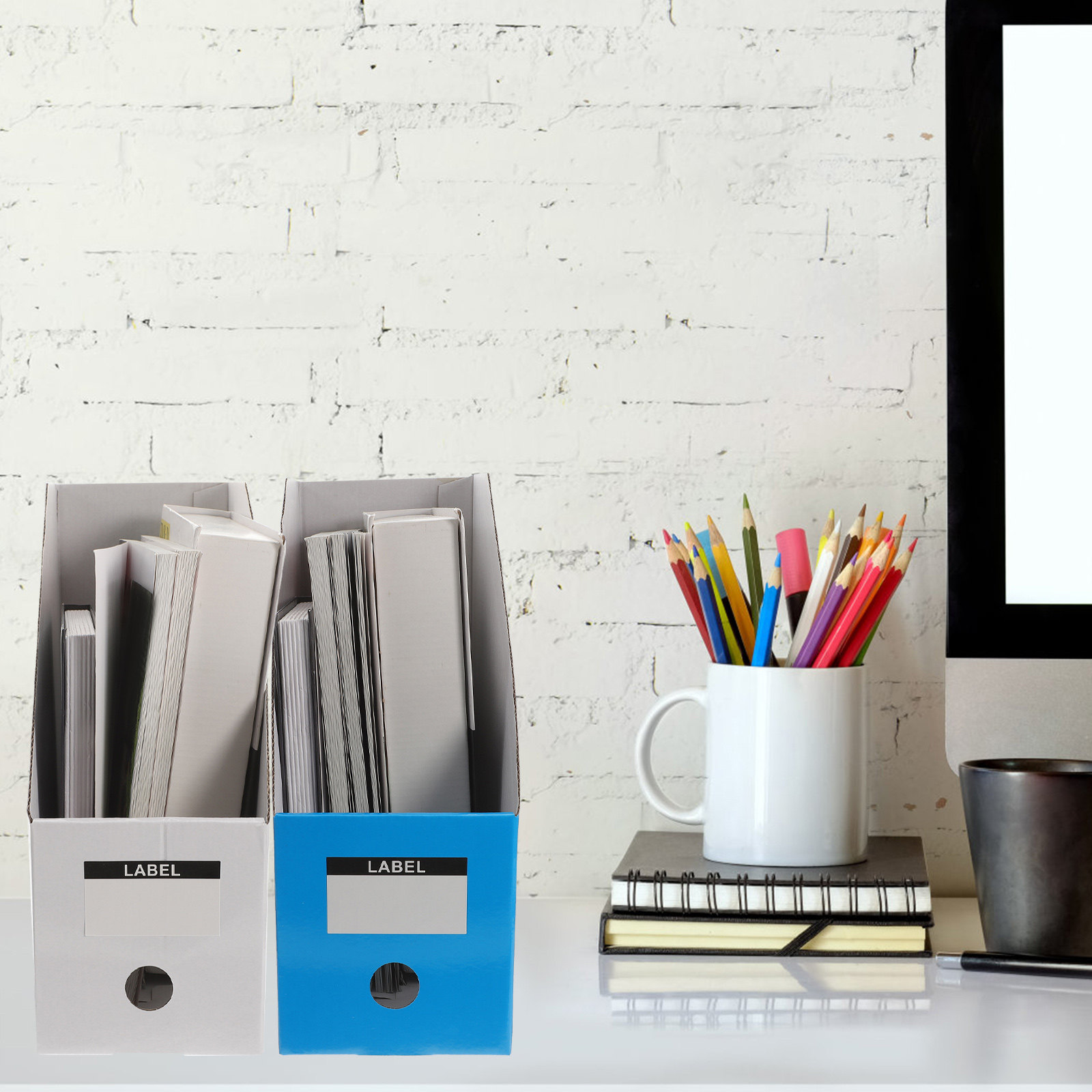 Magazine Holder Rack - 3 Pezzi Organizzatore per Cartelle e