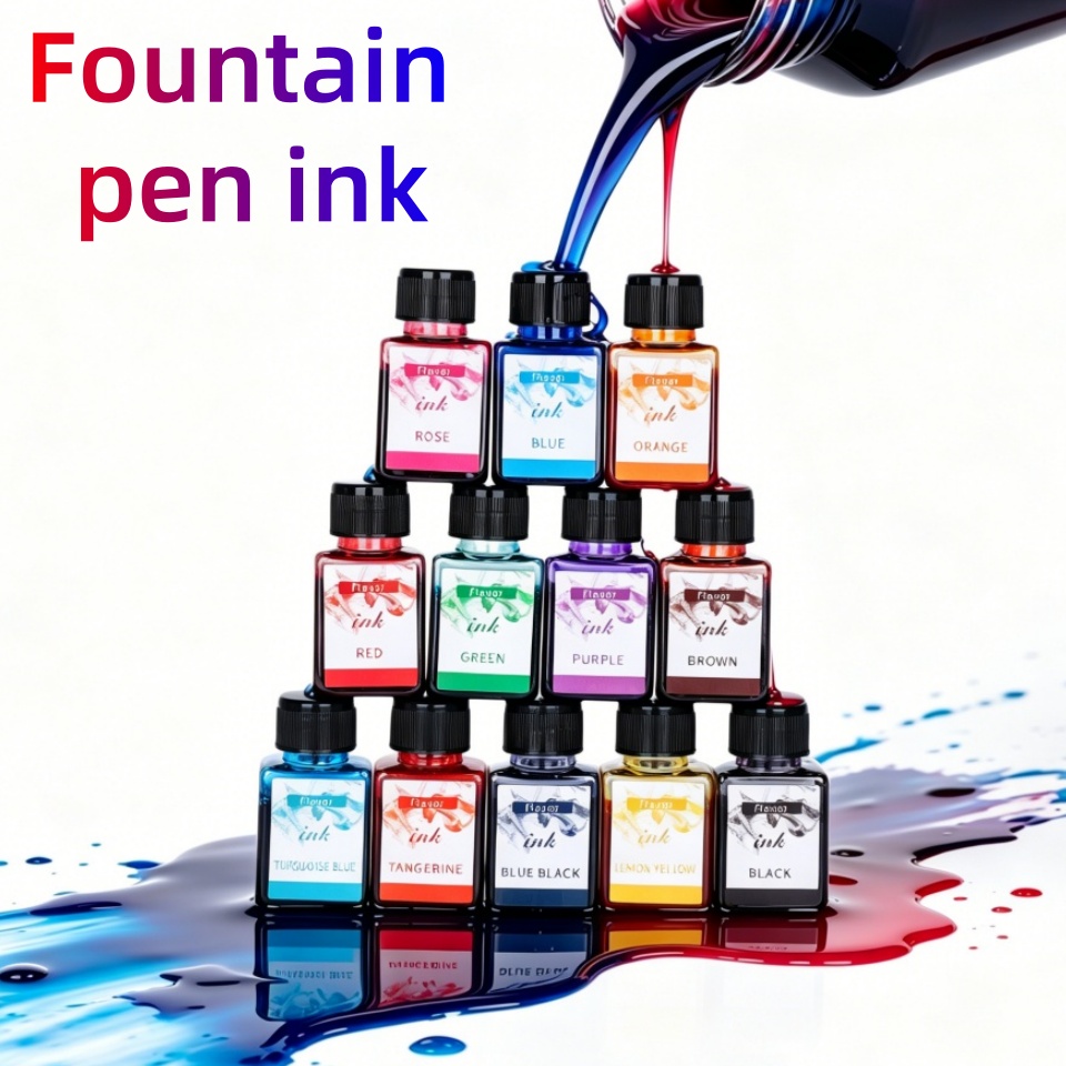 Fountain Pen Bottled Ink - Inchiostro per penna stilografica a 12