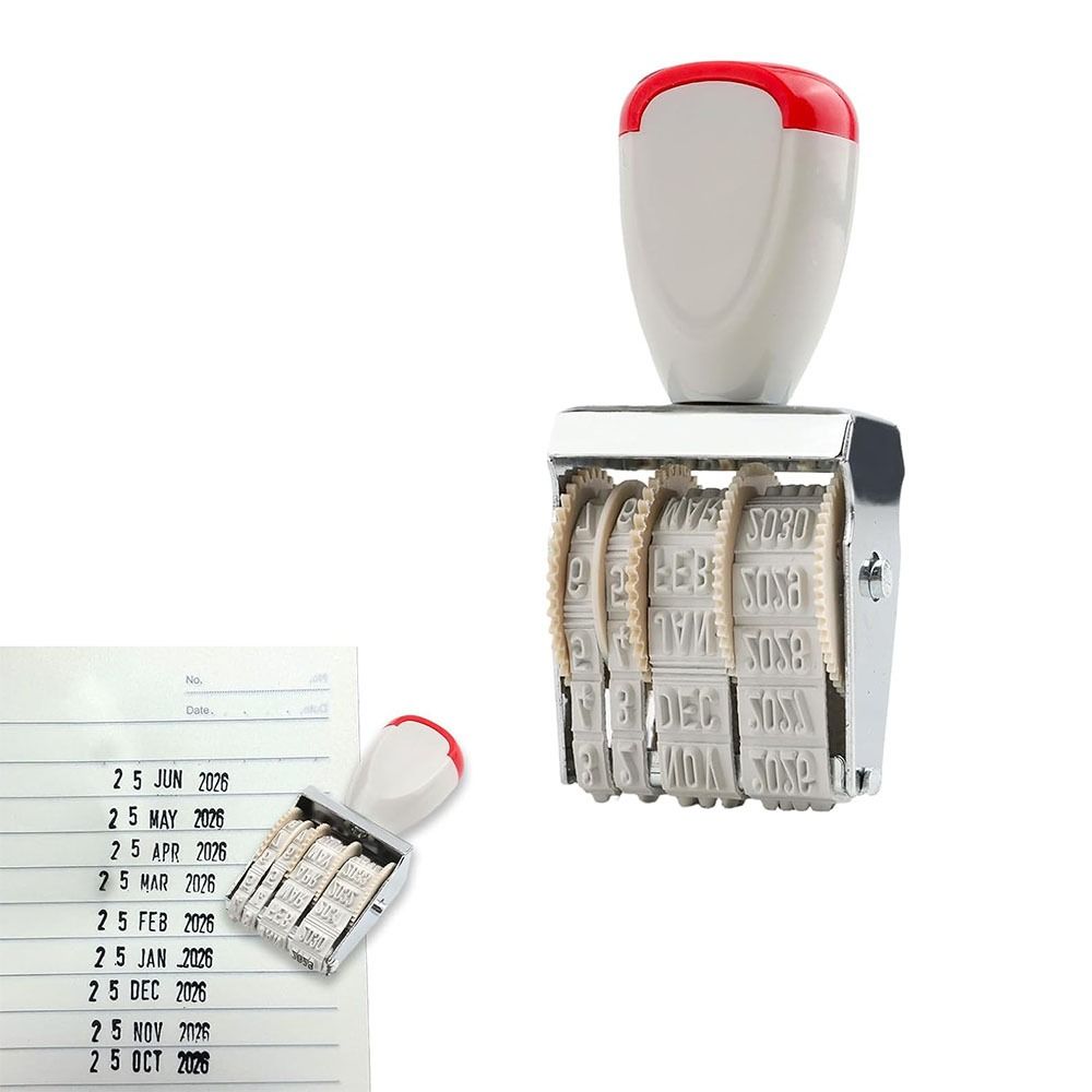 Rubber Date Stamp - Pratico Timbro Digitale con Datario Vintage,