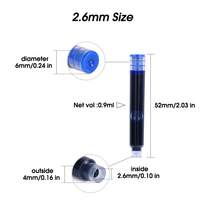 50 Pezzi Ricariche per Penne S - Fountain Pen Bottled Ink recensione e prezzo