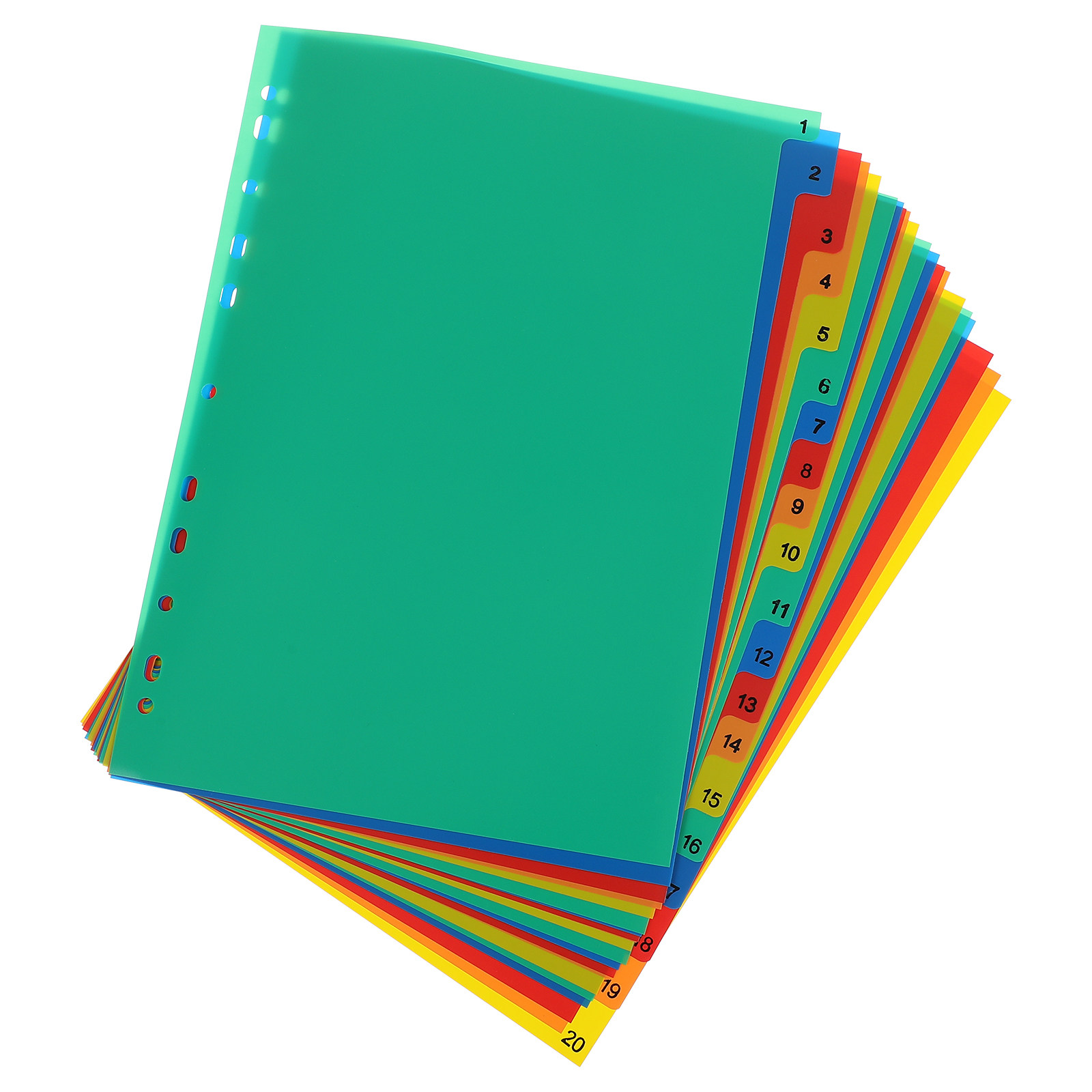 20 Divisori in Plastica Colora - Tab Divider A4 recensione e prezzo